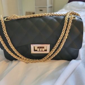 Cute Black Clutch Converable Crossbody Purse